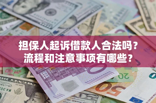 济南担保人起诉借款人合法吗？流程和注意事项有哪些？