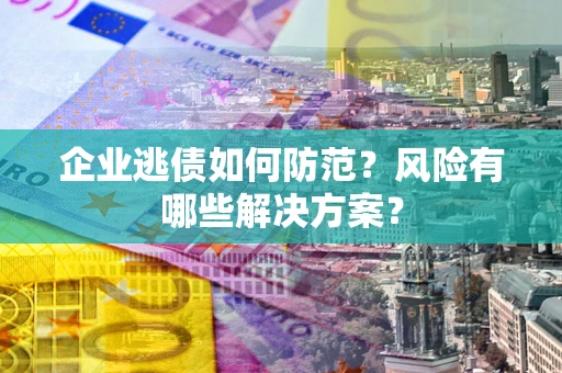 济南企业逃债如何防范？风险有哪些解决方案？