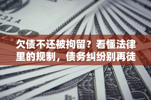 济南欠债不还被拘留？看懂法律里的规制，债务纠纷别再徒劳奔波