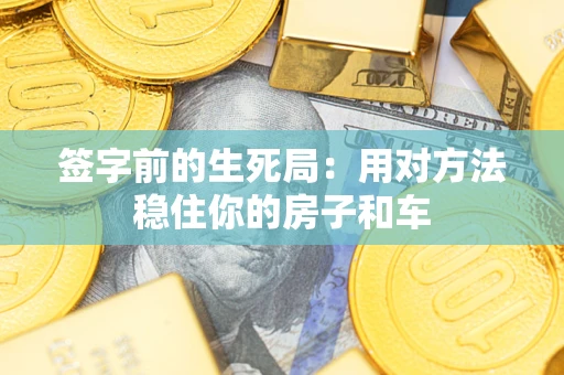 济南签字前的生死局：用对方法稳住你的房子和车