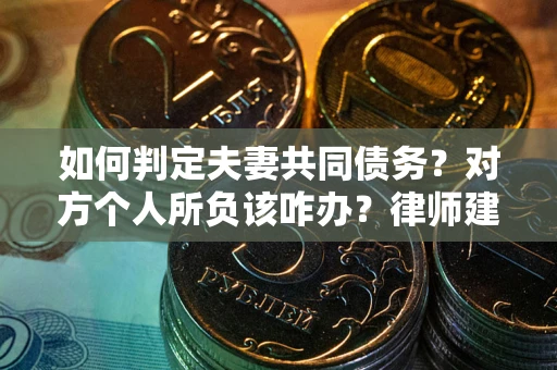 济南如何判定夫妻共同债务？对方个人所负该咋办？律师建议