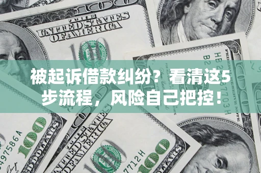 济南被起诉借款纠纷？看清这5步流程，风险自己把控！