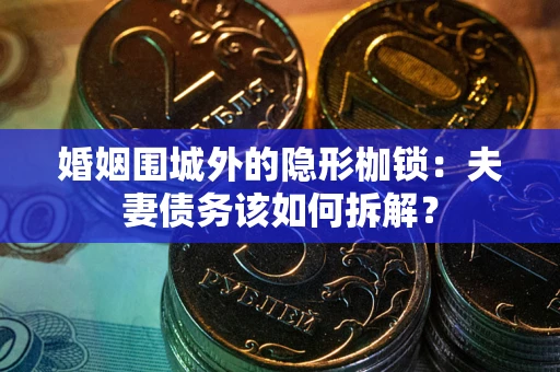 济南婚姻围城外的隐形枷锁：夫妻债务该如何拆解？